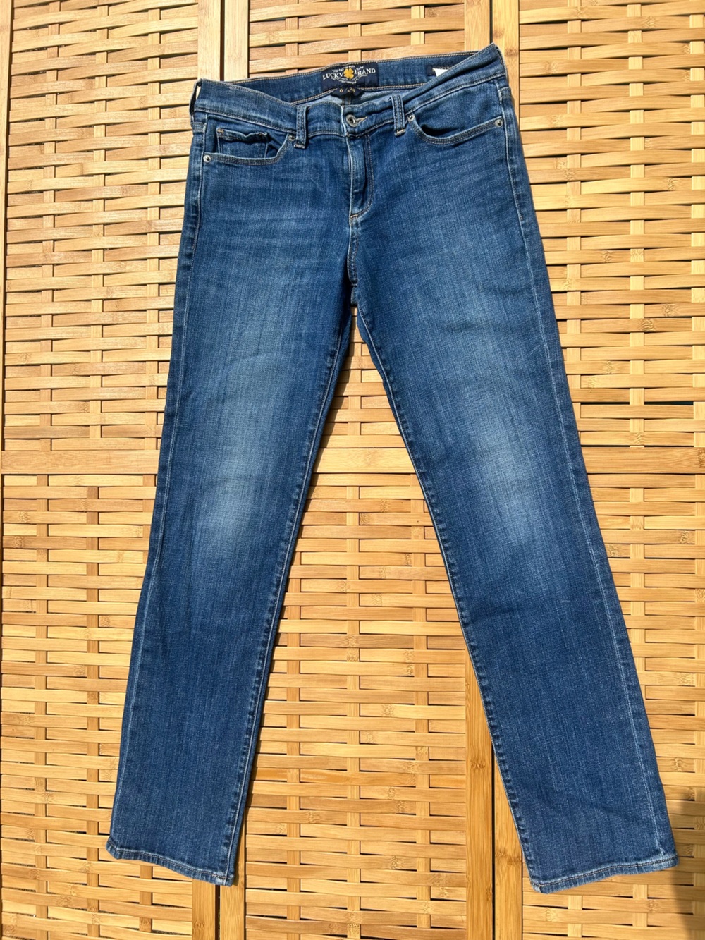 Lucky Brand Blue Straight-Leg Jeans